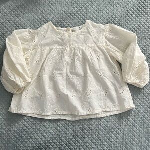 H&M Eyelet Embroidered Blouse